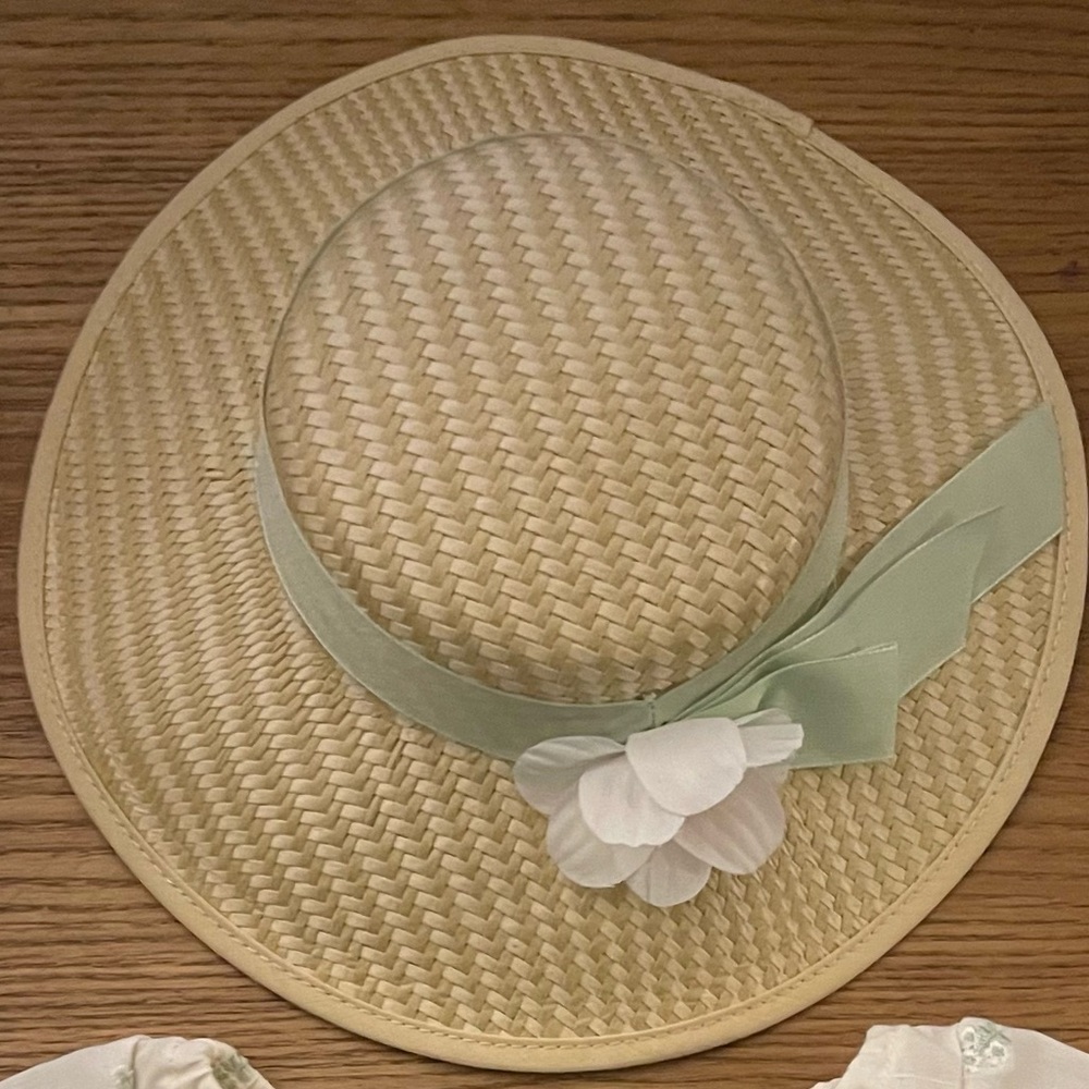 American Girl Marie-Grace Summer Outfit Straw Hat Retired